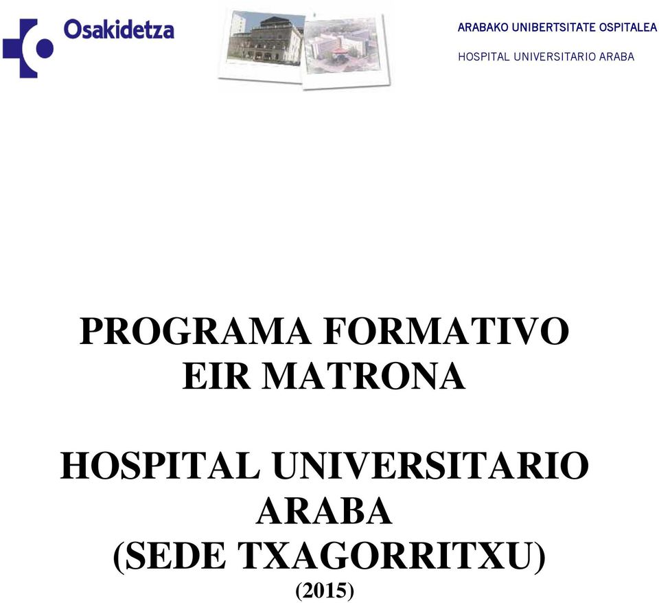 PROGRAMA FORMATIVO EIR MATRONA HOSPITAL