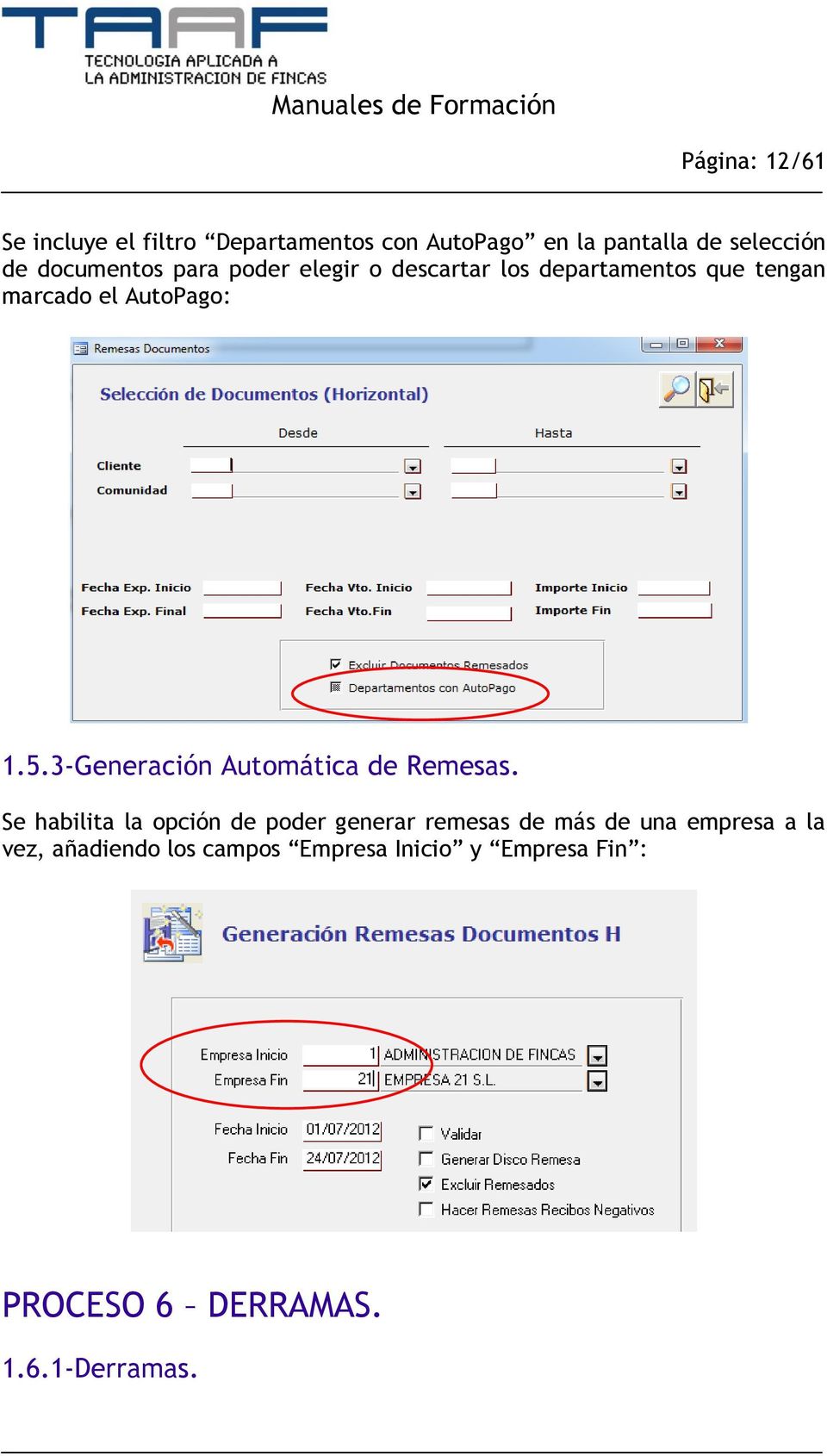 3-Generación Automática de Remesas.
