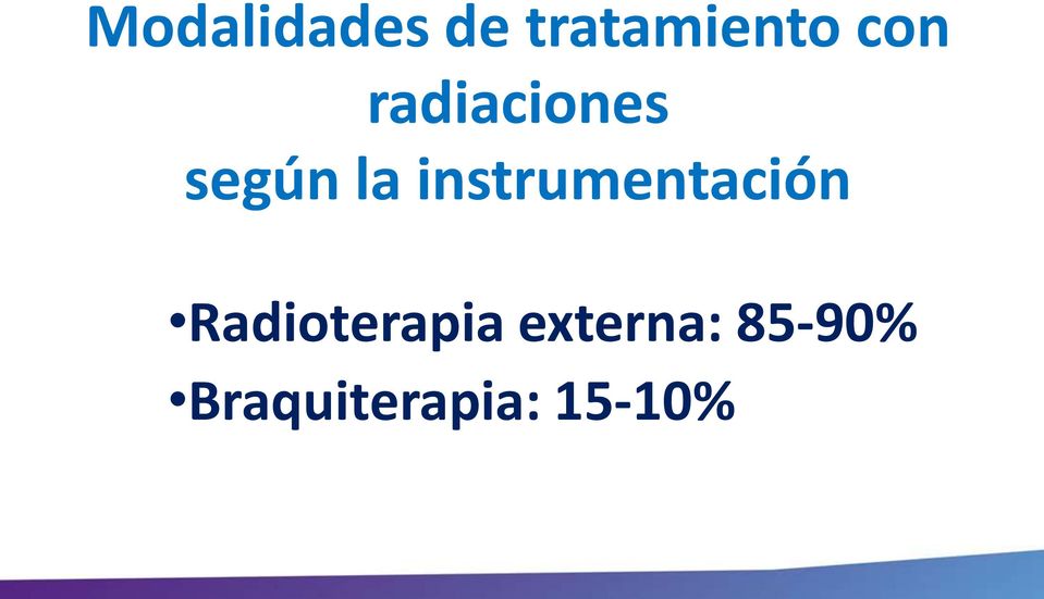 instrumentación Radioterapia