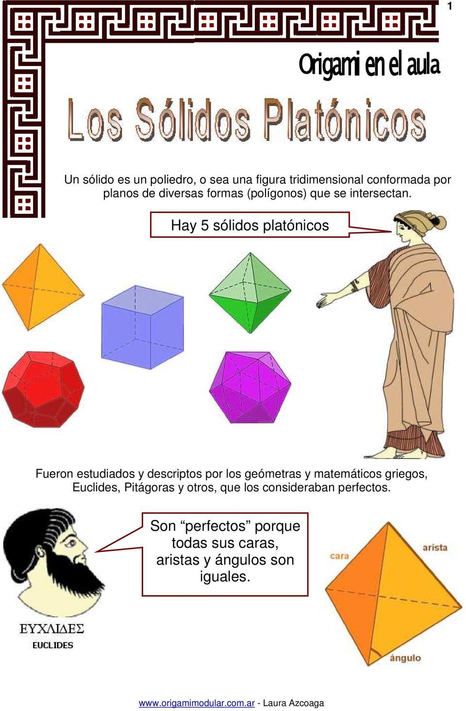 Hay 5 sólidos platónicos Fueron estudiados y descriptos por los geómetras y matemáticos