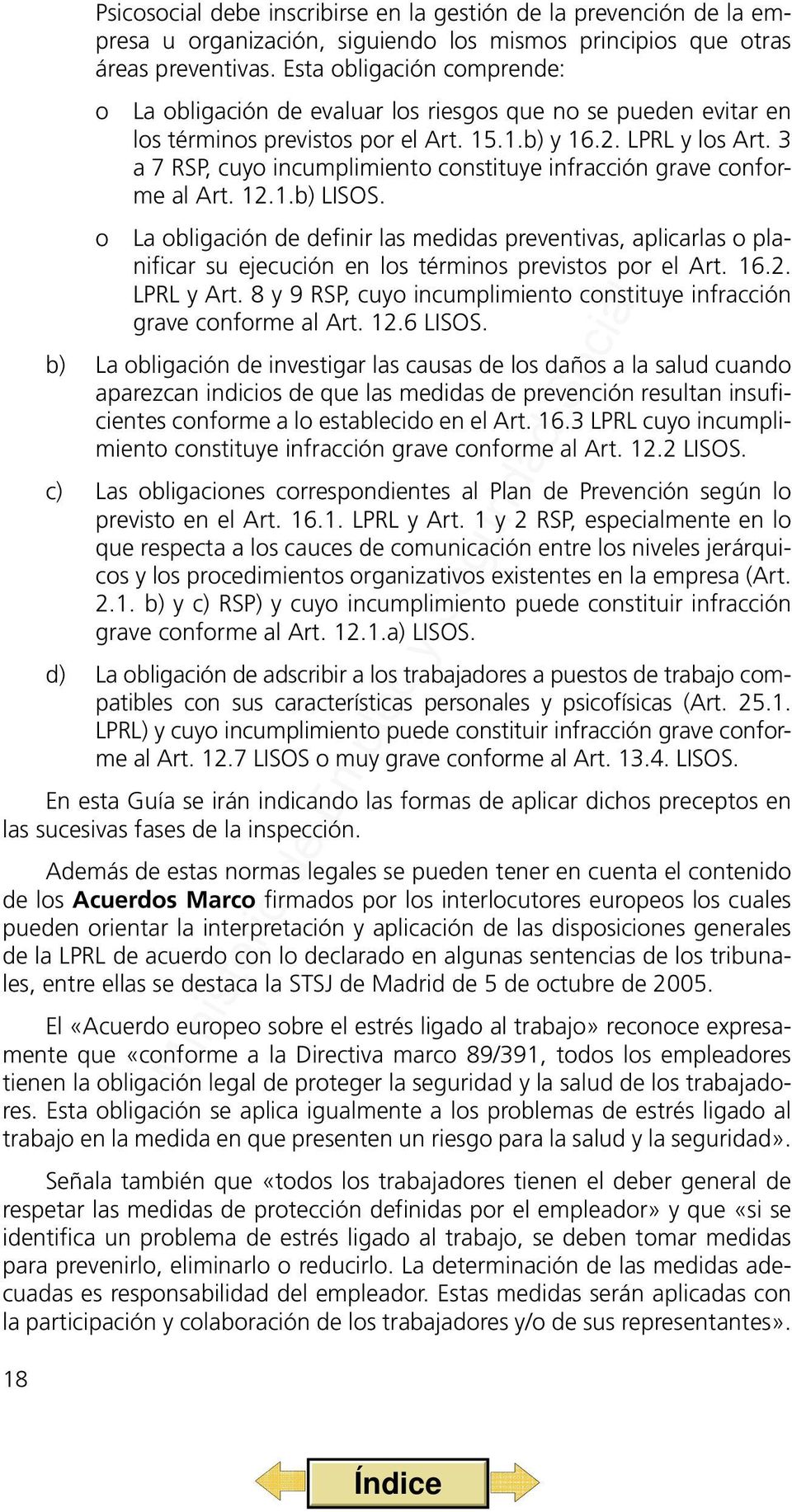 3 a 7 RSP, cuyo incumplimiento constituye infracción grave conforme al Art. 12.1.b) LISOS.