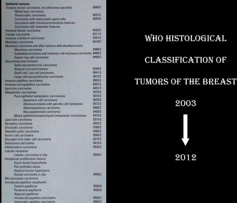 OF TUMORS OF THE