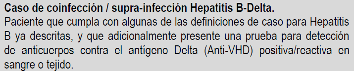 DEFINICIÓN DE CASO Caso hepatitis B por transmisión materno-infantil Nacido de una madre con una prueba de