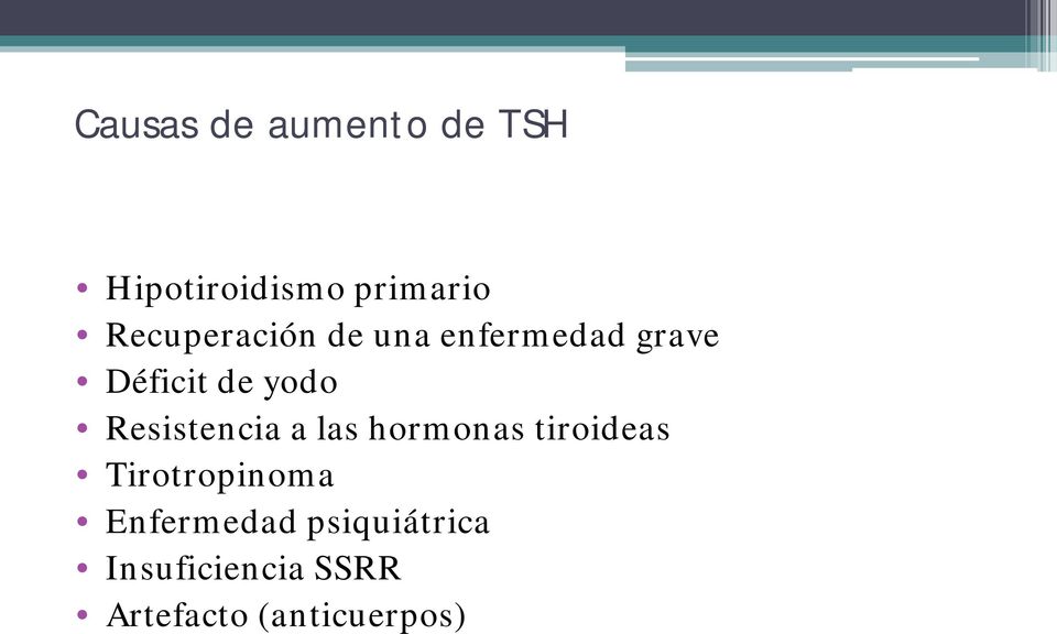 Resistencia a las hormonas tiroideas Tirotropinoma