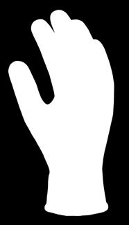 recubierto de nitrilo negro en palma con gomas internas en la parte baja de la mano, reforzado entre los dedos pulgar e índice.