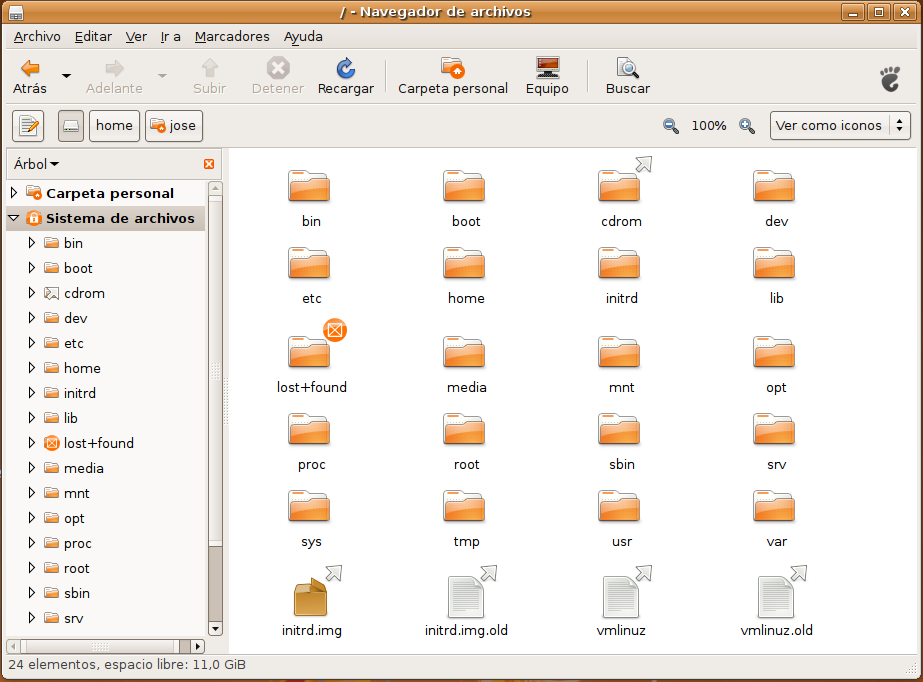 Estructura del Sistema de Archivos Análisis de la Estructura de Archivos en Ubuntu: Abrir el administrador de