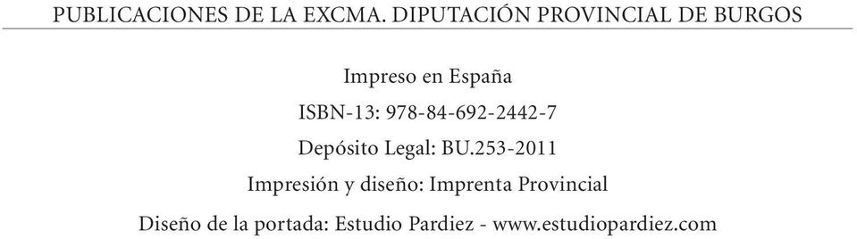 978-84-692-2442-7 Depósito Legal: BU.