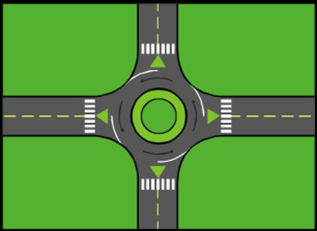 En la imagen se puede ver que las calles de esta autopista se cruzan. He aquí un ejemplo de intersección de rectas que se ven en la geometría. Las rectas se intersectan o se cruzan en un punto.