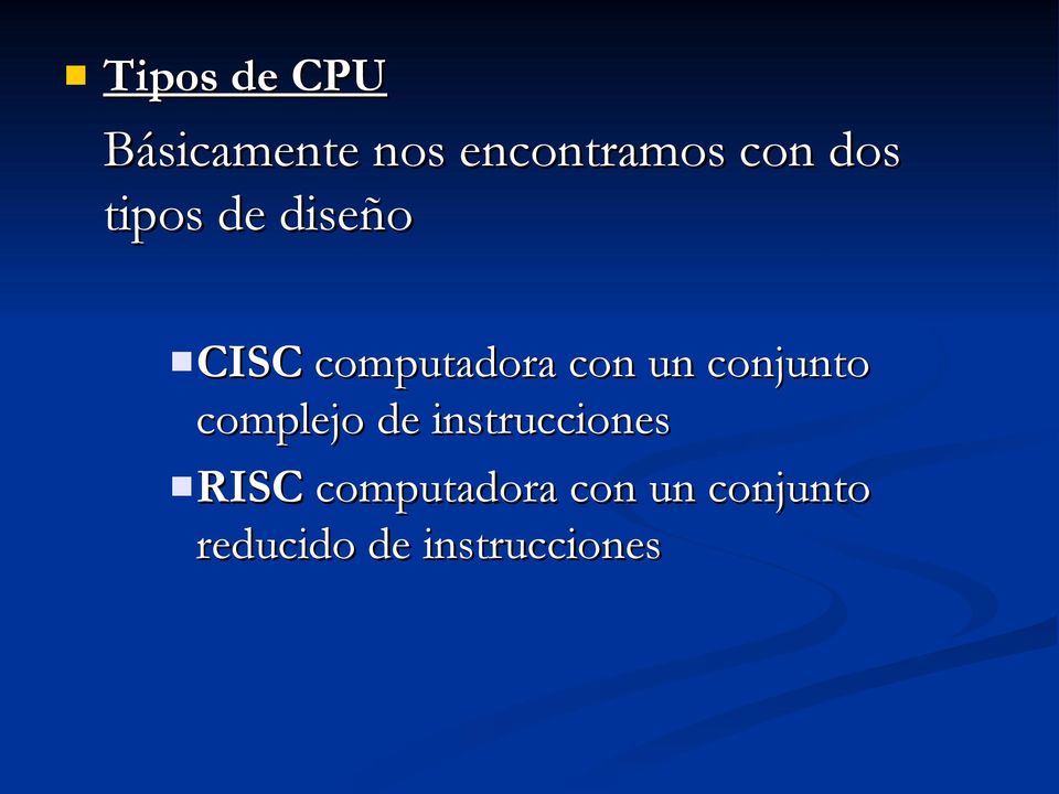 conjunto complejo de instrucciones RISC