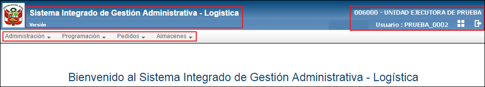 Acceso al Módulo de Logística Para acceder al Módulo de Logística, dar clic en el ícono Logística.