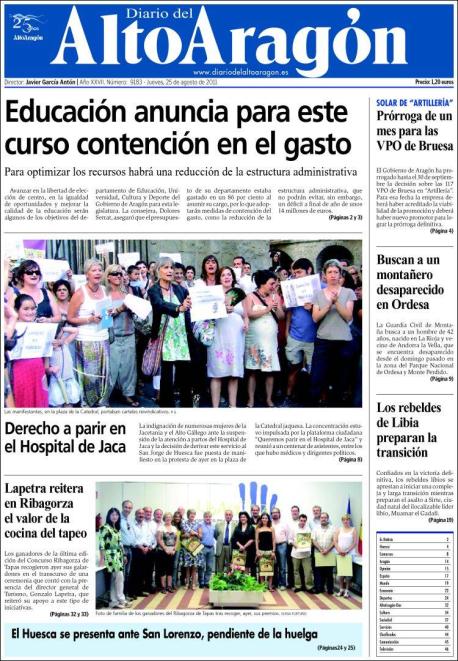 Concentra más de la mitad de todos los lectores de diarios de información general de pago en Huesca. 5.