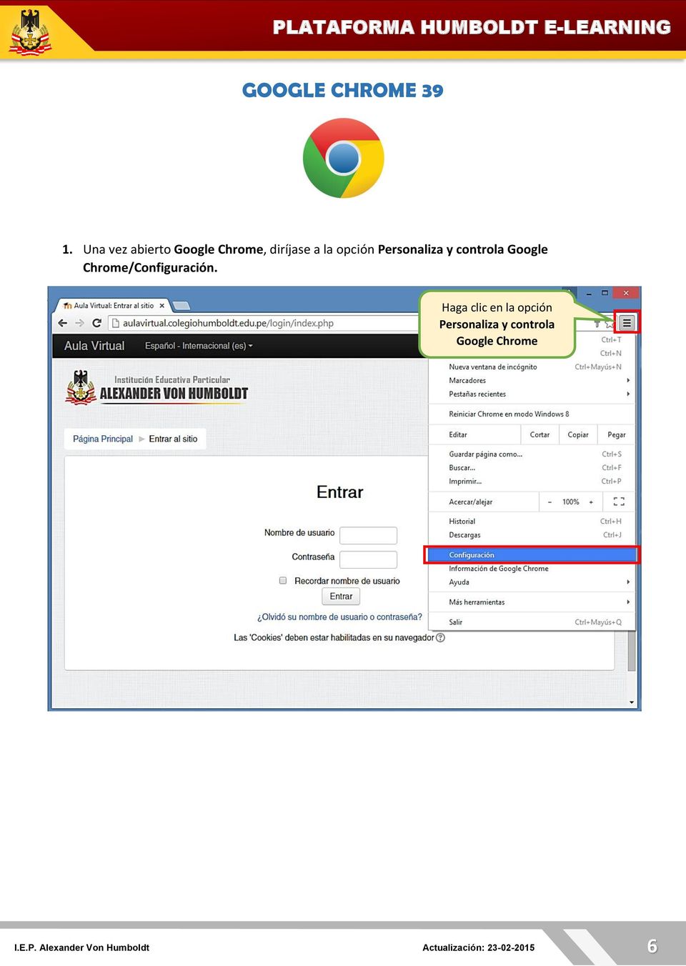 Personaliza y controla Google Chrome/Configuración.