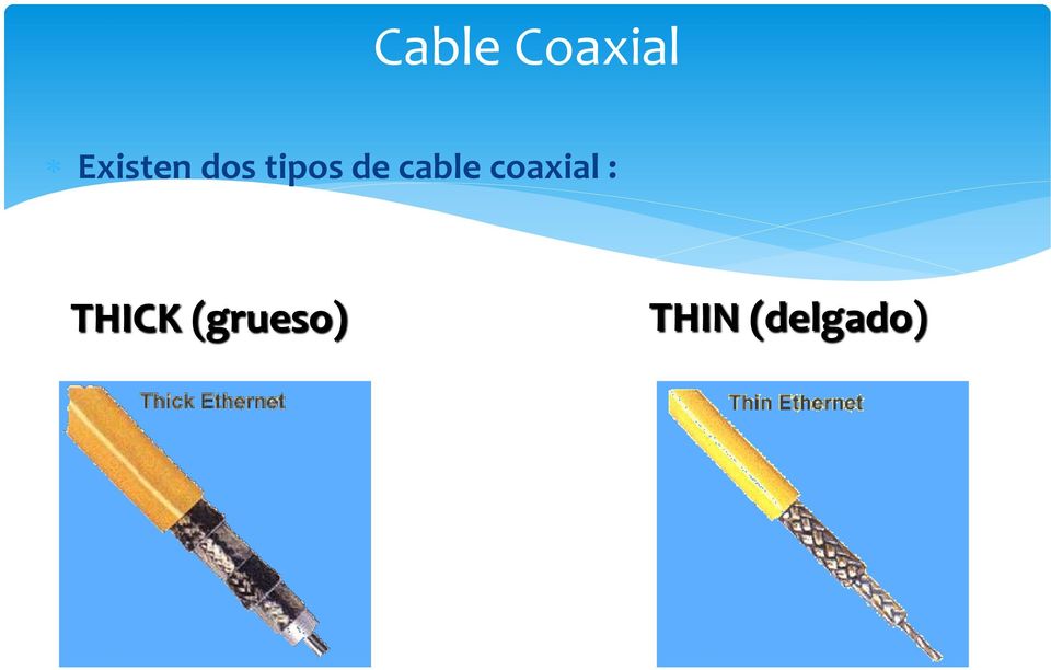 de cable coaxial :