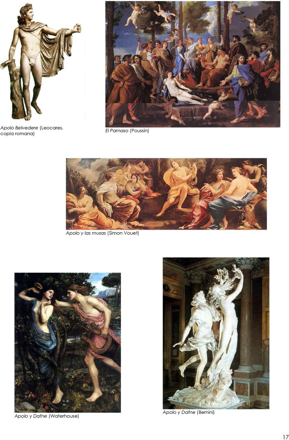 las musas (Simon Vouet) Apolo y