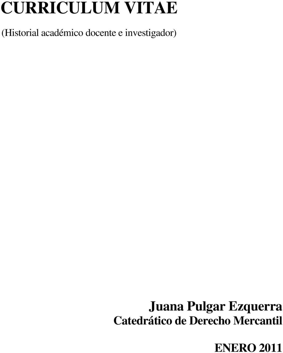 investigador) Juana Pulgar