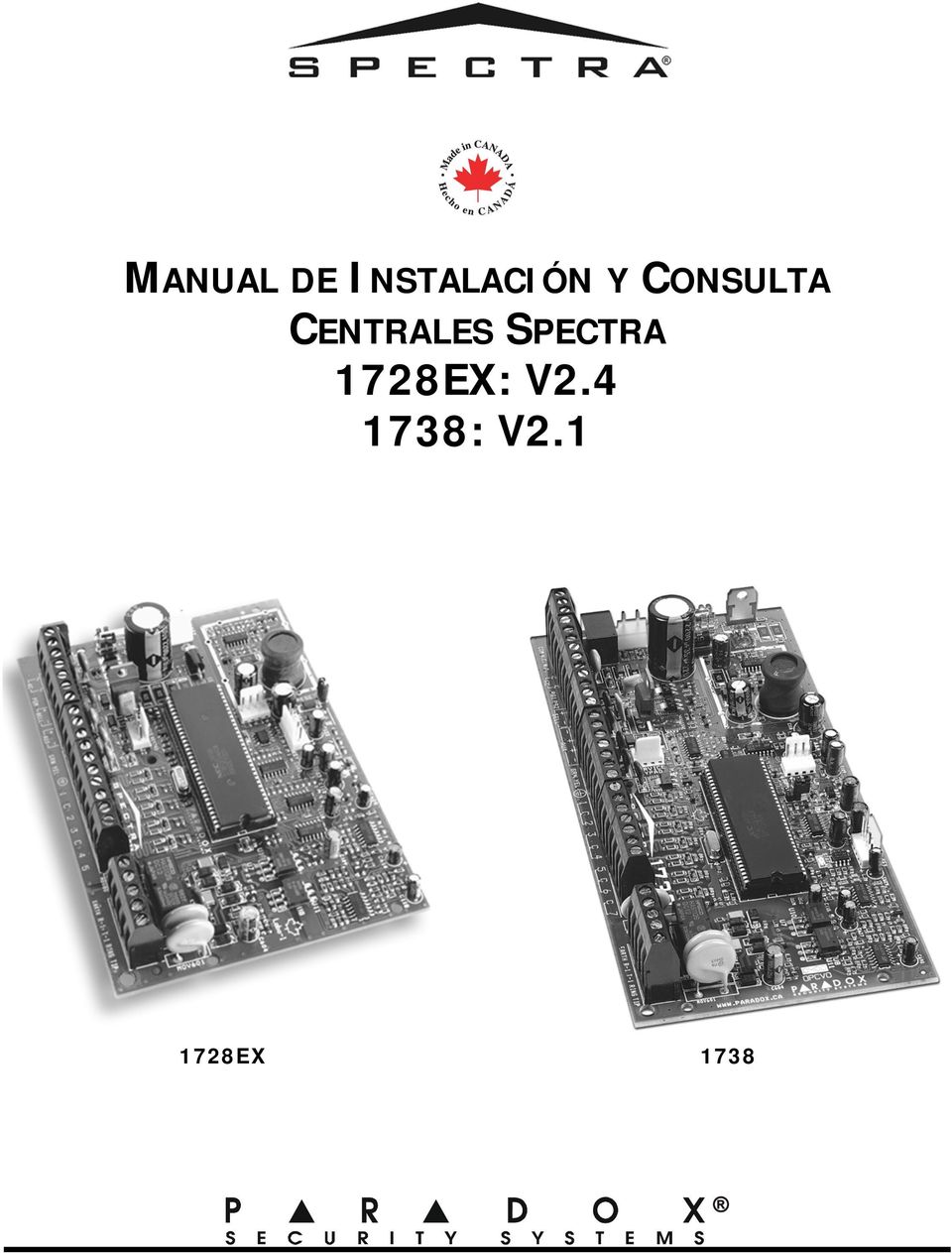 SPECTRA 1728EX: V2.