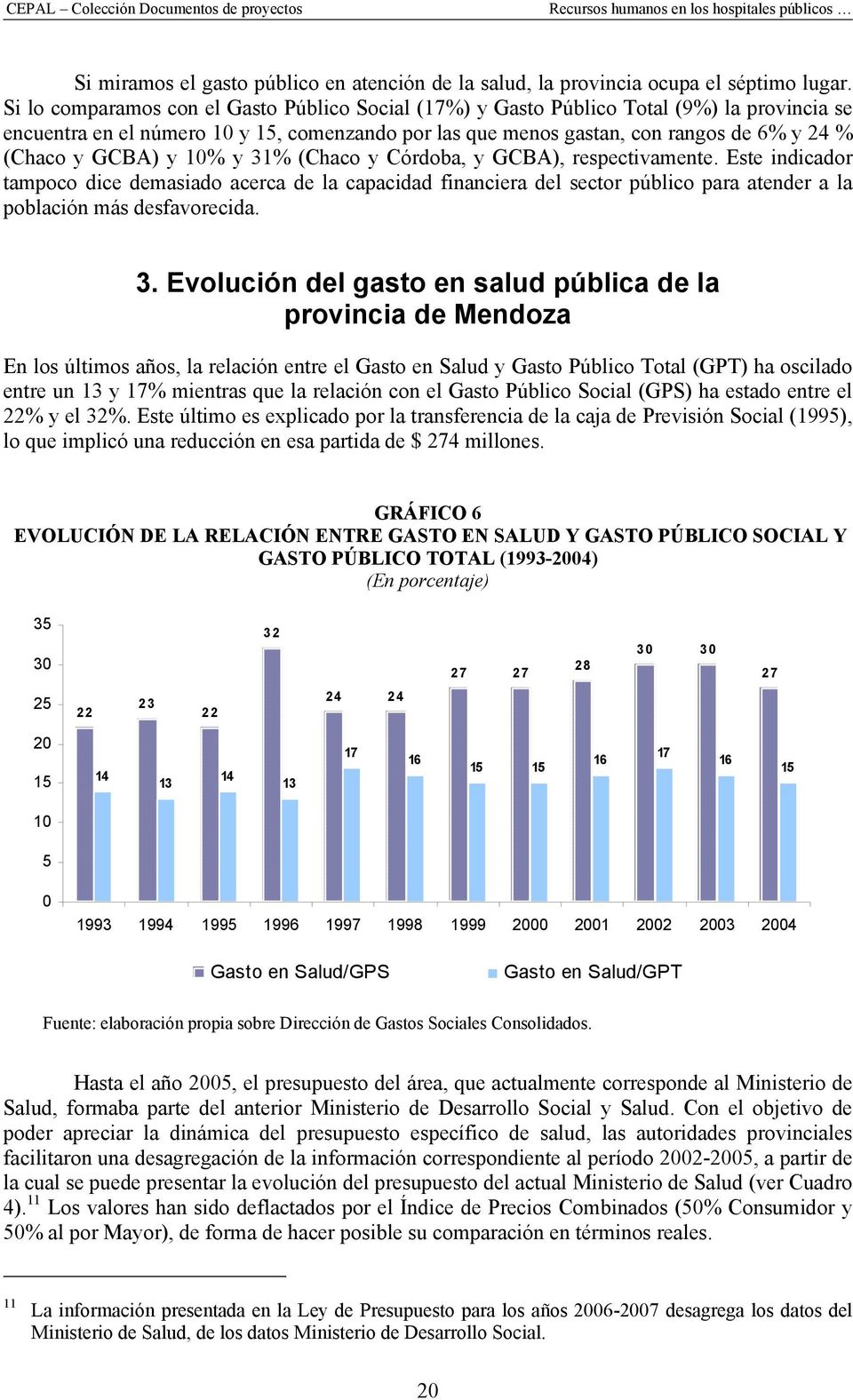 GCBA) y 10% y 31% (Chaco y Córdoba, y GCBA), respectivamente. Este indicador tampoco dice demasiado acerca de la capacidad financiera del sector público para atender a la población más desfavorecida.
