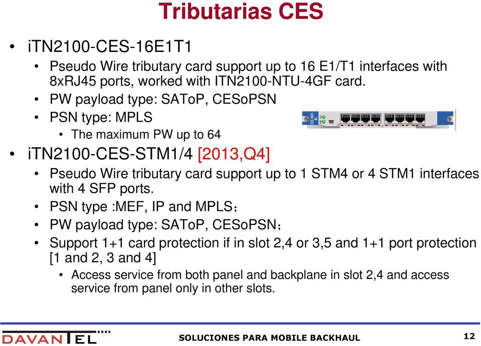 interfaces with 4 SFP ports.