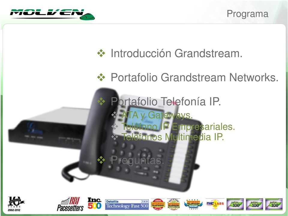 Portafolio Telefonía IP. ATA y Gateways.