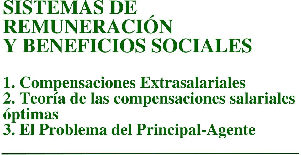 Compensaciones Extrasalariales 2.