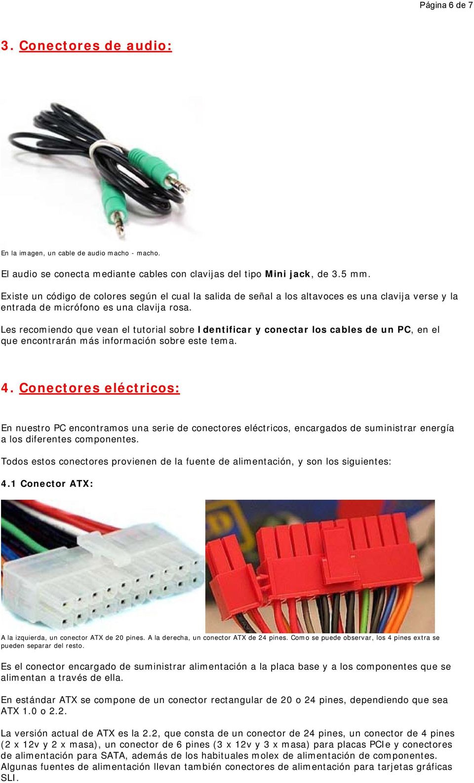 DIFERENTES DE CABLES Y CONECTORES DEL PDF Descargar libre