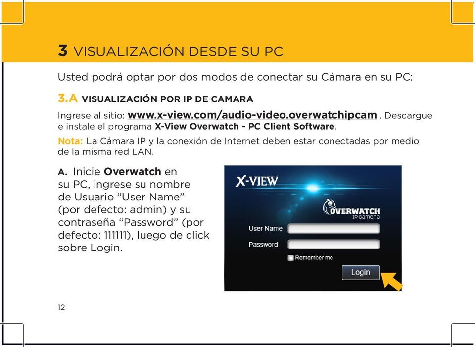 Descargue e instale el programa X-View Overwatch - PC Client Software.