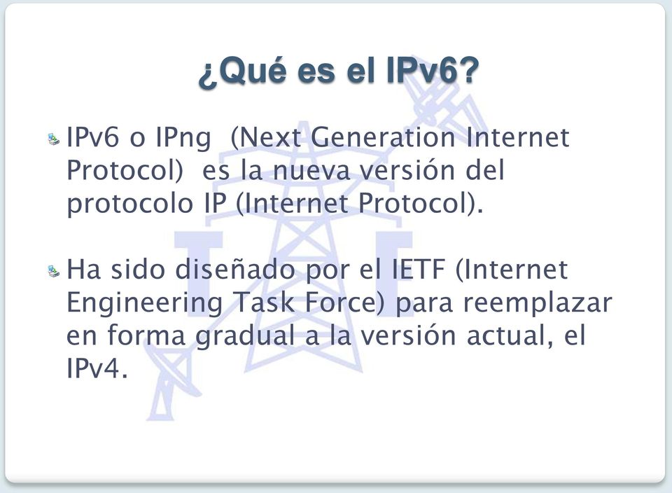 versión del protocolo IP (Internet Protocol).