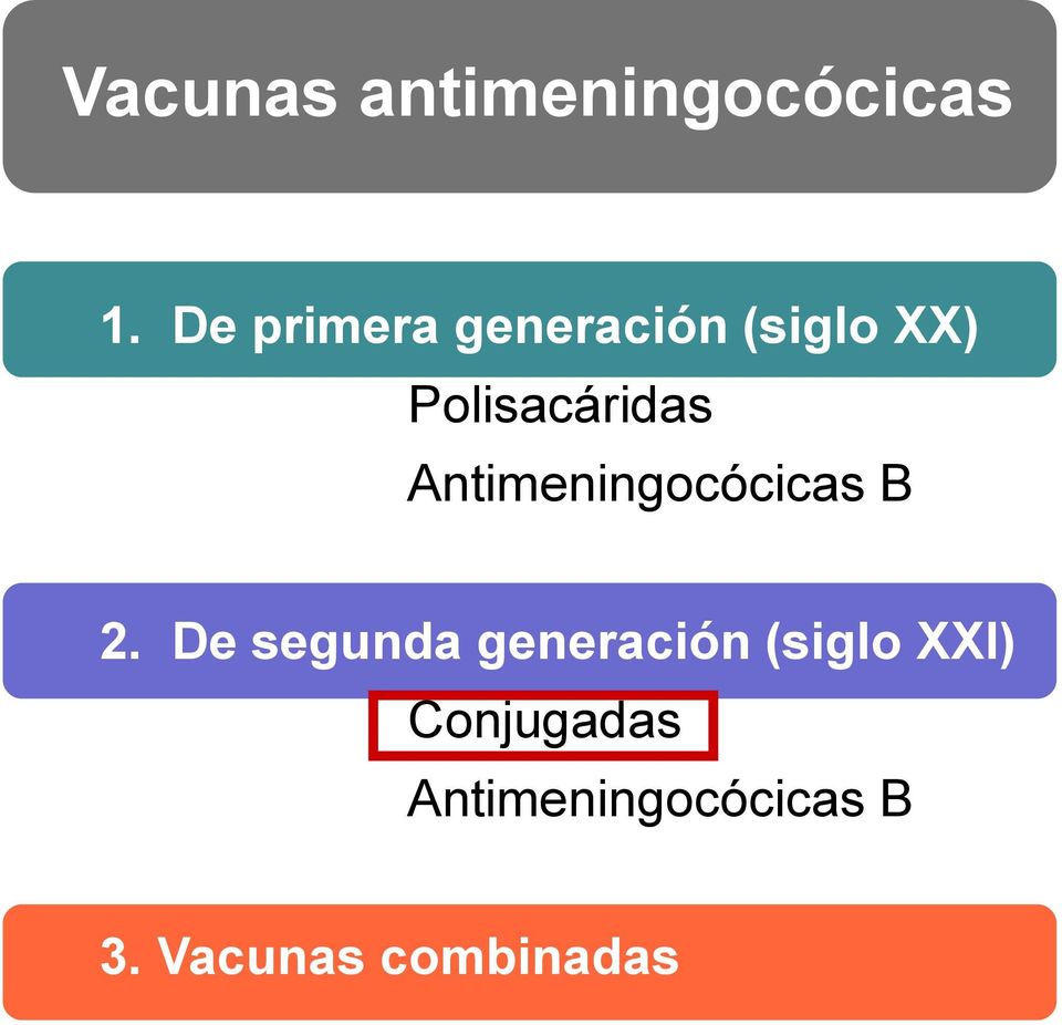Antimeningocócicas B 2.