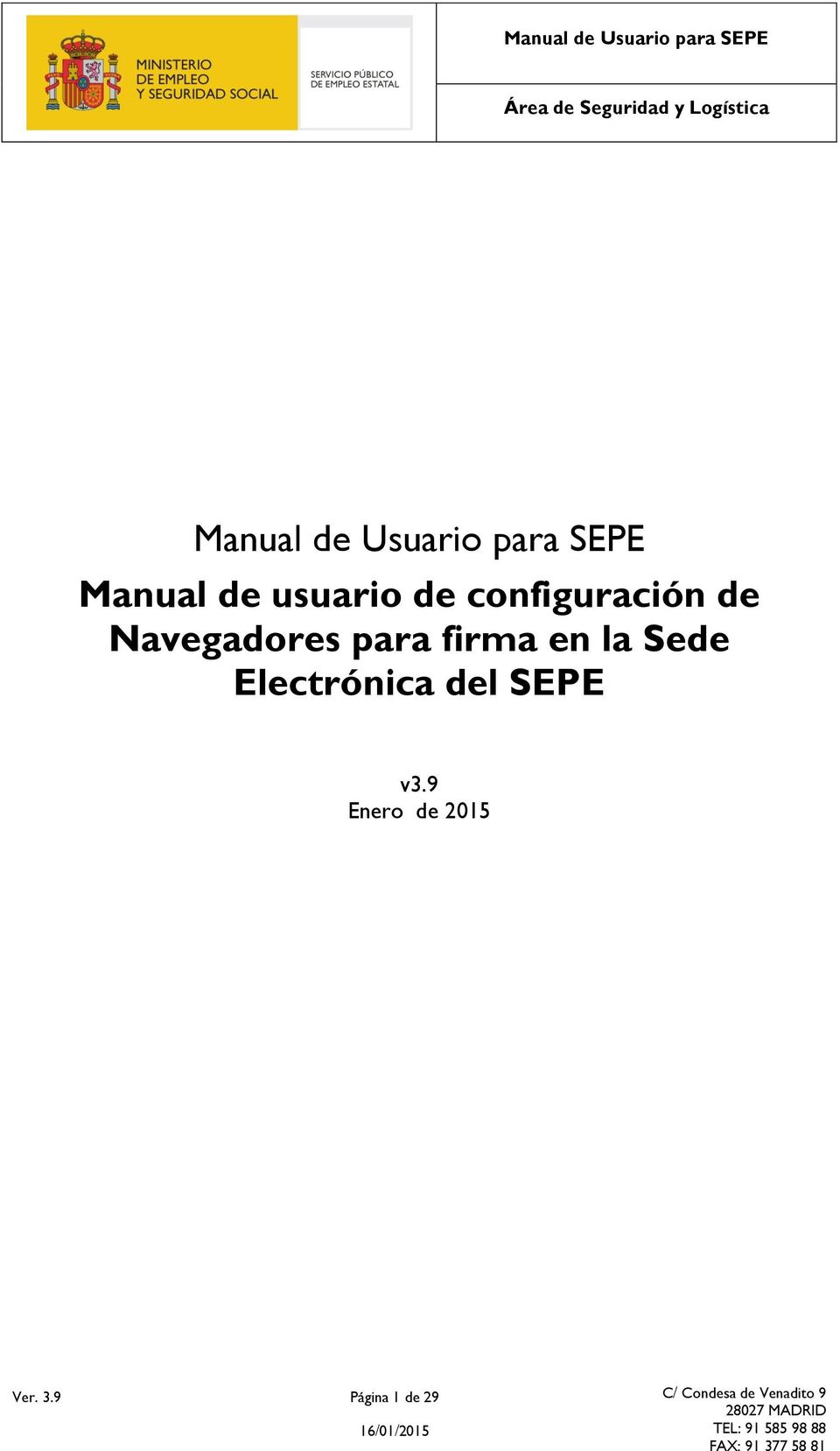 la Sede Electrónica del SEPE v3.