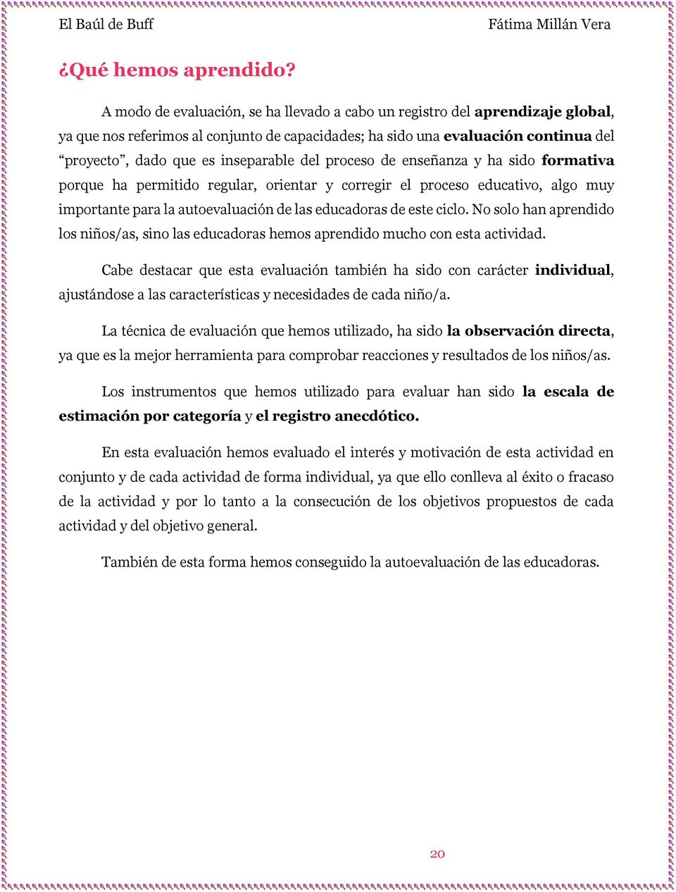 El Baúl. De Buff. Colegio Ntra. Sra. Del Prado (Ciudad Real) Autora: Fátima  Millán Vera - PDF Free Download