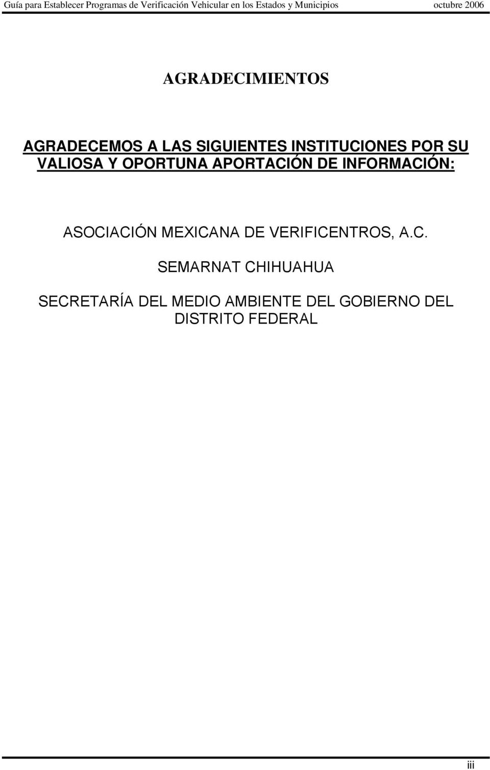 ASOCIACIÓN MEXICANA DE VERIFICENTROS, A.C. SEMARNAT