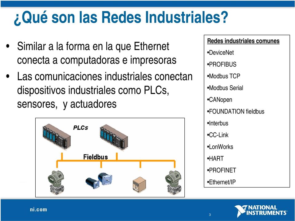 comunicaciones industriales conectan dispositivos industriales como PLCs, sensores, y