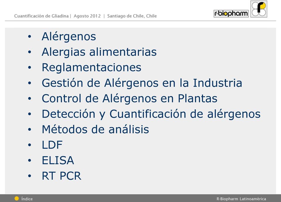 Alérgenos en Plantas Detección y Cuantificación de