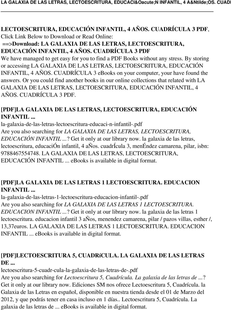 CUADRÍCULA 3 ebooks on your computer, your have found the answers.