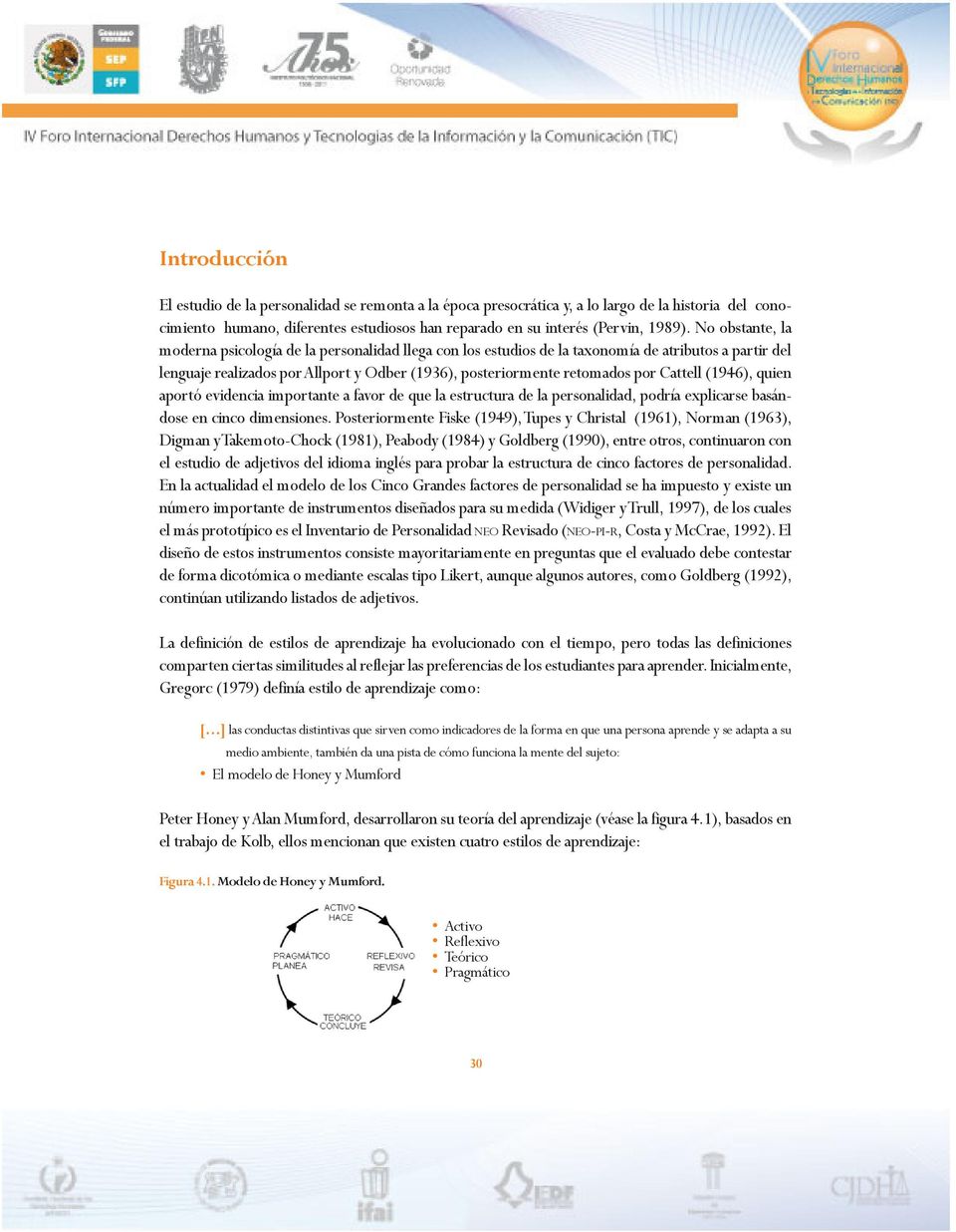 Estilos de aprendizaje, cuestionario Honey-Alonso, test de personalidad de  16 factores de Catell. - PDF Free Download