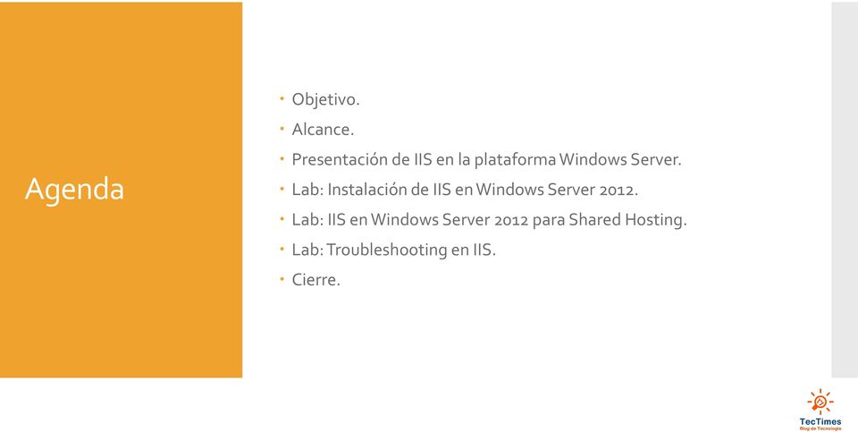 Lab: Instalación de IIS en Windows Server 2012.