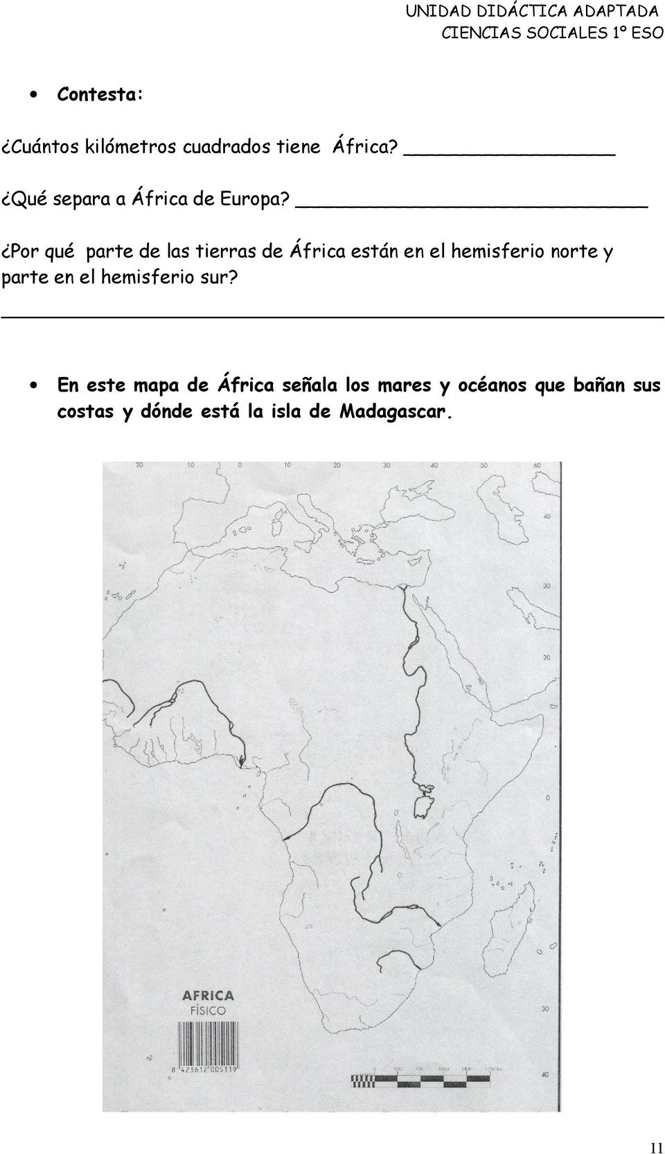 Por qué parte de las tierras de África están en el hemisferio norte y