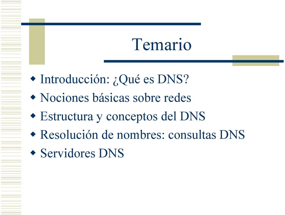 Estructura y conceptos del DNS