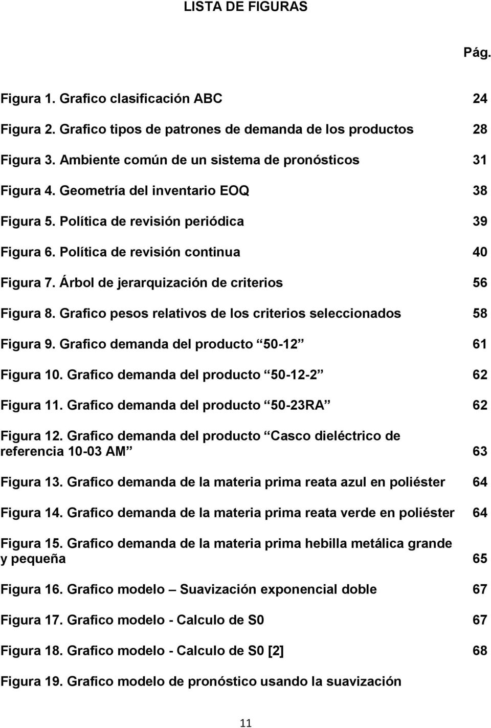 Grafico pesos relativos de los criterios seleccionados 58 Figura 9. Grafico demanda del producto 50-12 61 Figura 10. Grafico demanda del producto 50-12-2 62 Figura 11.