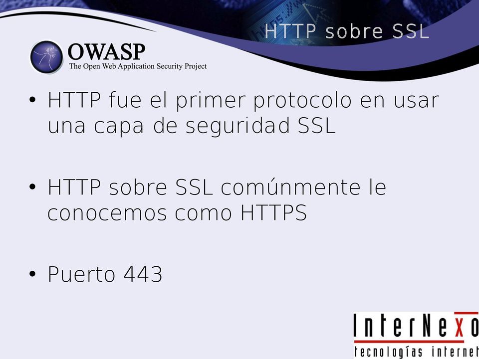 seguridad SSL HTTP sobre SSL