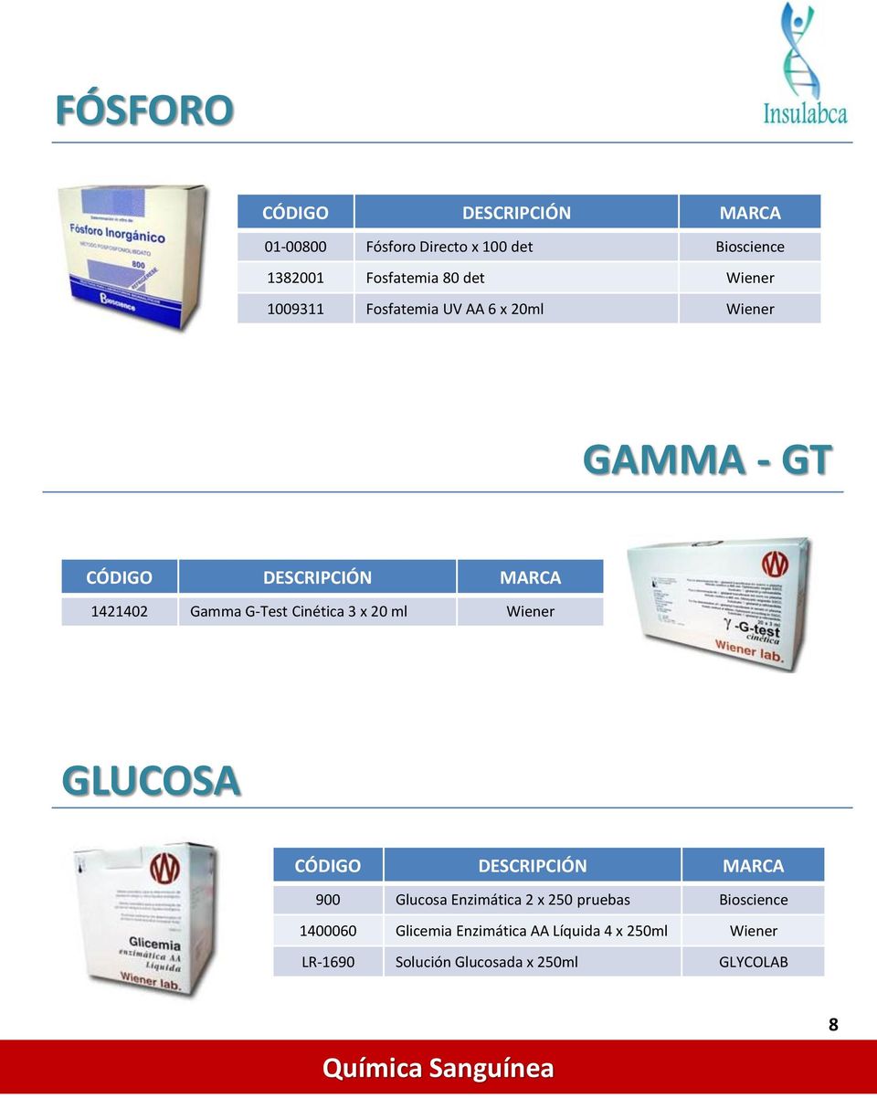ml Wiener GLUCOSA 900 Glucosa Enzimática 2 x 250 pruebas Bioscience 1400060 Glicemia