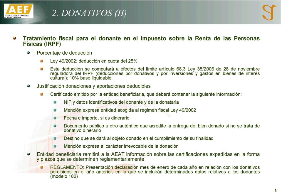 3 Ley 35/2006 de 28 de noviembre reguladora del IRPF (deducciones por donativos y por inversiones y gastos en bienes de interés cultural): 10% base liquidable.