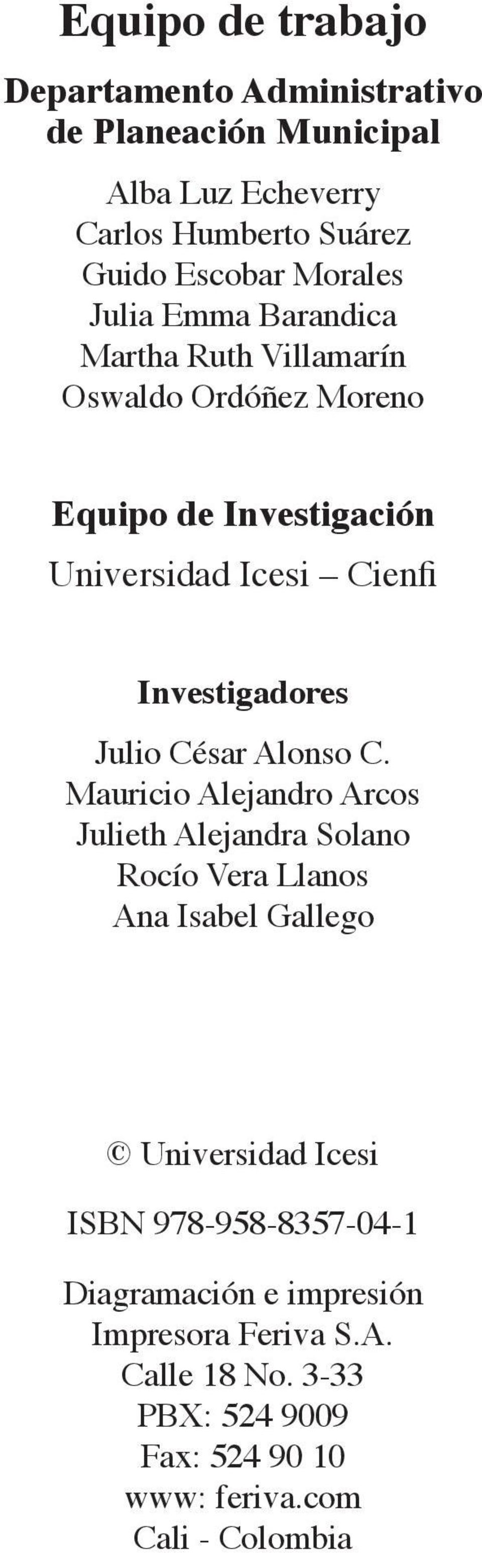 Cienfi Investigadores Julio César Alonso C.