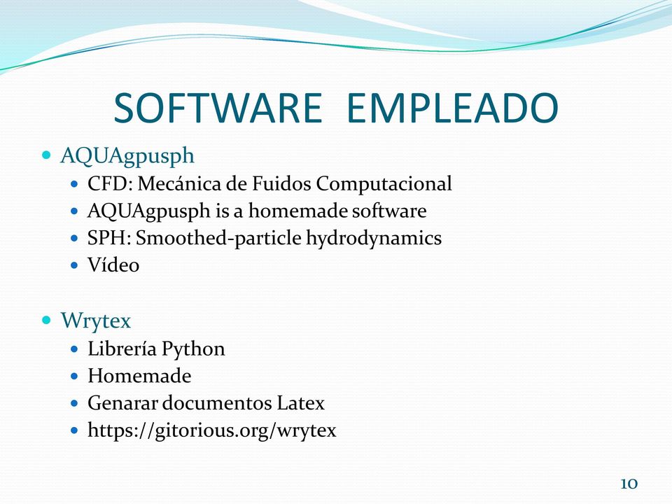 Smoothed-particle hydrodynamics Vídeo Wrytex Librería
