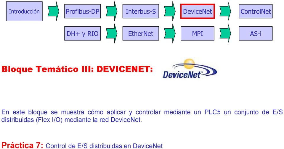 conjunto de E/S distribuidas (Flex I/O) mediante la red