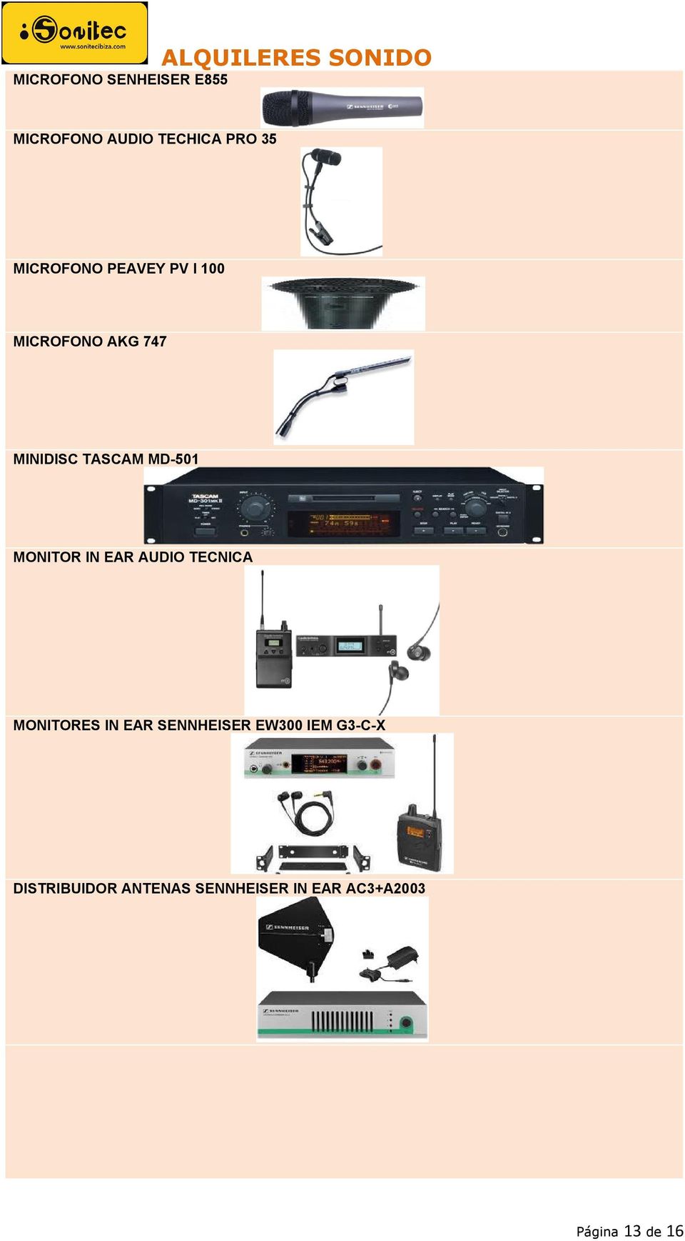 MD-501 MONITOR IN EAR AUDIO TECNICA MONITORES IN EAR SENNHEISER