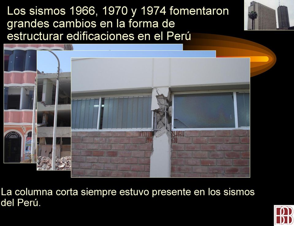 edificaciones en el Perú La columna corta
