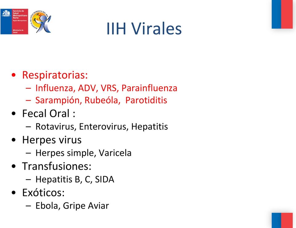 Rotavirus, Enterovirus, Hepatitis Herpes virus Herpes