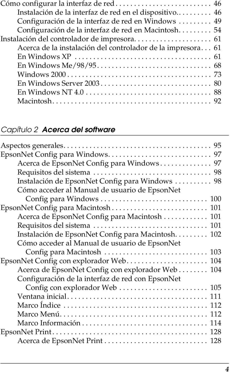.. 61 En Windows XP..................................... 61 En Windows Me/98/95............................... 68 Windows 2000....................................... 73 En Windows Server 2003.