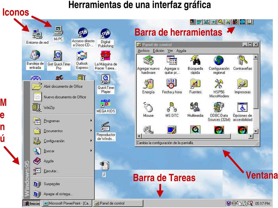 interfaz gráfica Barra